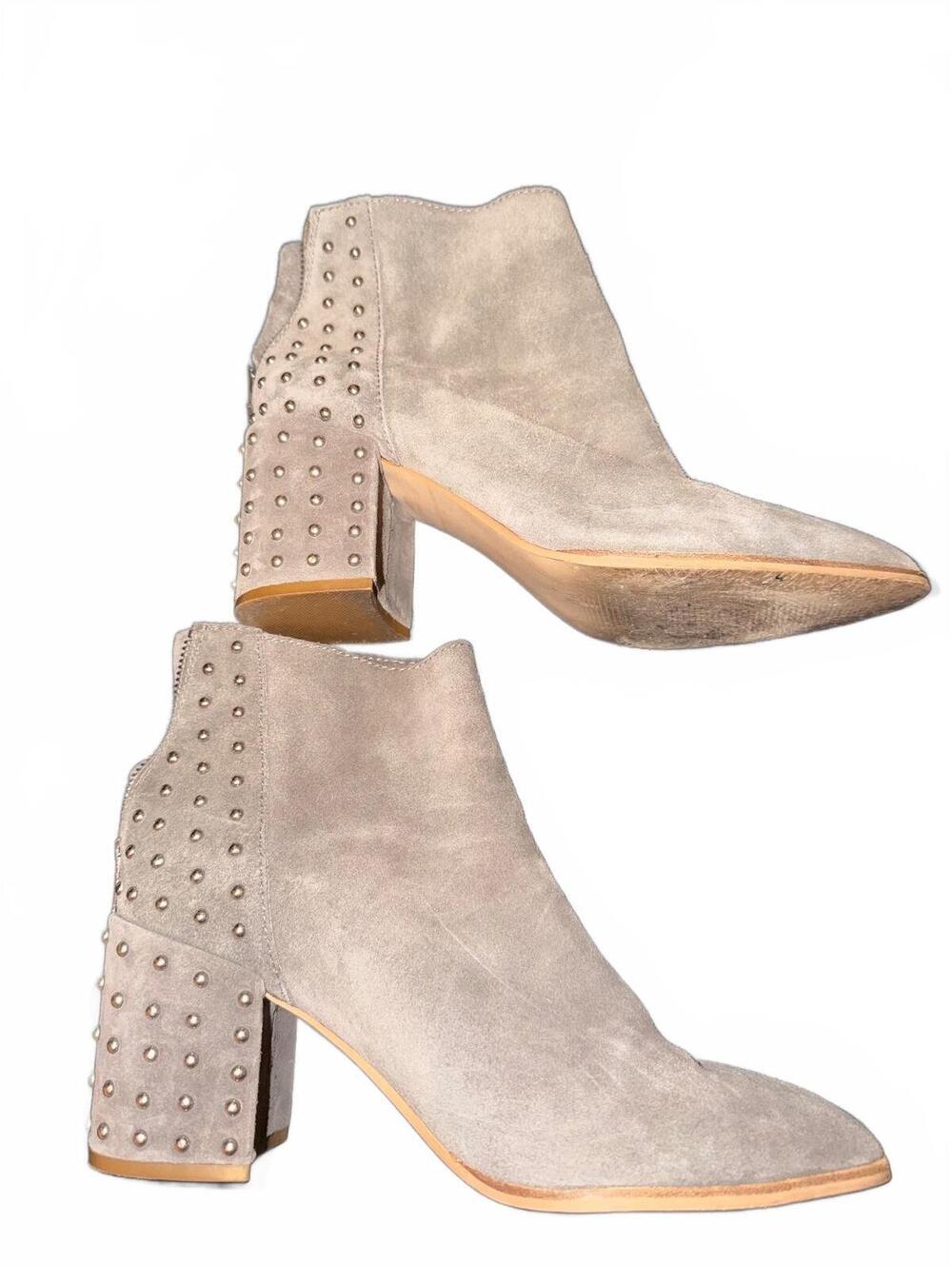 Steve Madden Jillian Suede Studded Ankle Boots 8.5